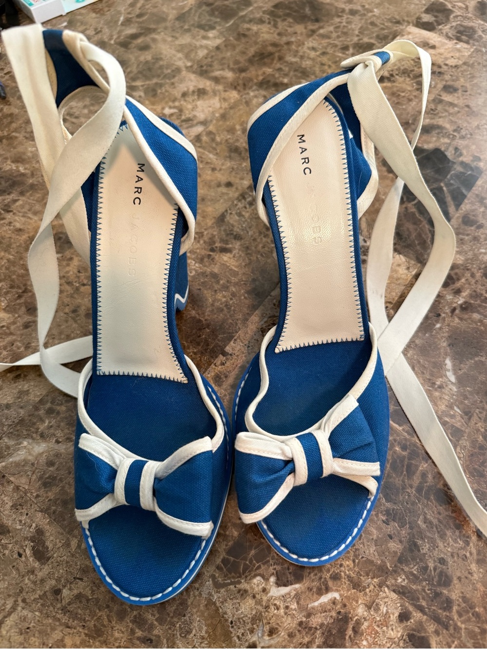 Vintage Marc Jacobs Wedge Nautical Sandals